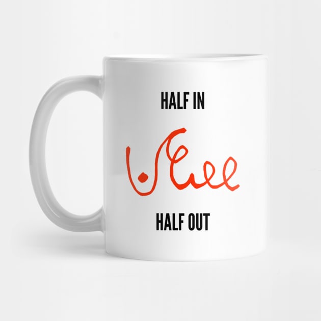 half in half out shorthand black and red by Half In Half Out Podcast